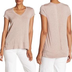 H by Bordeaux Cap Sleeve V-neck Top